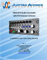 Jupiter Avionics JA95-070 Installation And Operating Manual preview