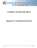 Предварительный просмотр 37 страницы Jupiter Avionics JA95-N01 Installation And Operating Manual