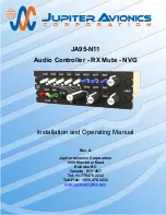 Preview for 1 page of Jupiter Avionics JA95-N11 Installation And Operating Manual