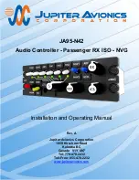 Jupiter Avionics JA95-N42 Installation And Operating Manual предпросмотр