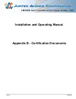 Preview for 38 page of Jupiter Avionics JA95-N70 Installation And Operating Manual