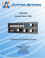 Предварительный просмотр 1 страницы Jupiter Avionics JCP3-N01 Installation And Operating Manual