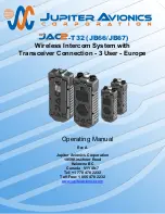 Jupiter Avionics wi JAC2-T32 Operating Manual preview