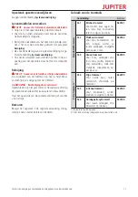 Preview for 11 page of Jupiter 462 700 Operating Instructions Manual