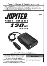 Jupiter 56574 Owner'S Manual & Safety Instructions preview