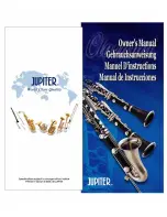 Jupiter Clarinet Owner'S Manual preview