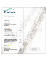 Preview for 3 page of Jupiter Clarinet Owner'S Manual