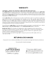 Preview for 24 page of JUPITERBIKE Portable electric folding bike Operation Manual