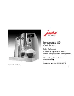 Предварительный просмотр 1 страницы Jura Capresso Impressa 68193 Operating Instructions And Warranty