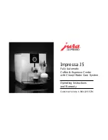 Предварительный просмотр 3 страницы Jura Capresso Impressa J5 Operating Instructions And Warranty