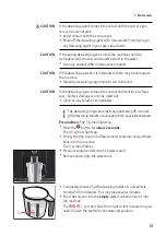 Предварительный просмотр 21 страницы Jura E4 Instructions For Use Manual