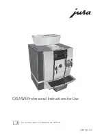 Jura GIGA W3 Professional Instructions For Use Manual preview