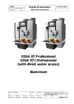 Предварительный просмотр 1 страницы Jura GIGA X7c Professional Technical Information