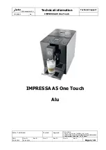 Jura IMPRESSA A5 One Touch Technical Information предпросмотр