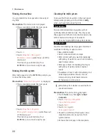 Preview for 22 page of Jura IMPRESSA A9 One Touch Instructions For Use Manual