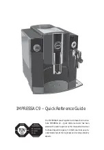 Jura IMPRESSA C9 Quick Reference Quide предпросмотр