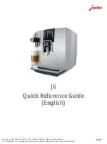 Предварительный просмотр 1 страницы Jura Impressa J6 Quick Reference Manual