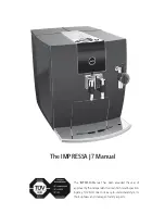 Jura IMPRESSA J7 Manual предпросмотр