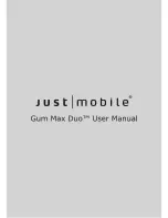 Just Mobile Gum User Manual предпросмотр