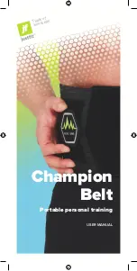 Justfit Champion Belt User Manual preview