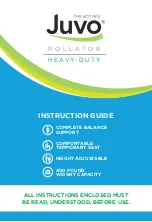 Juvo ROLLATOR Instruction Manual предпросмотр