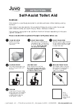 Preview for 1 page of Juvo Self-Assist Toilet Aid Instruction Manual