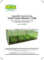 juwel Cold frame Biostar 1500 Assembly Instructions Manual preview