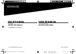 Preview for 1 page of JVC KENWOOD KDC-BT760DAB Instruction Manual