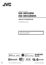 JVC KENWOOD KW-M950BW Instruction Manual предпросмотр