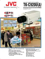 Предварительный просмотр 1 страницы JVC 1/3" CCD TK-C920U(A) Quick Manual