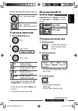 Preview for 25 page of JVC A805 - KD Radio / CD Instructions Manual