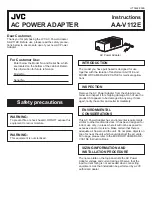 Preview for 1 page of JVC AA-V112E Instructions