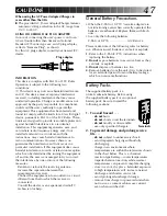 Preview for 47 page of JVC AA-V11U Instructions Manual