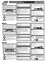 JVC AA-V33EK Instructions preview