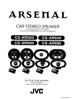 Preview for 1 page of JVC Arsenal CS-AR500 Instruction Manual