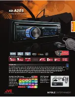 JVC Arsenal KD-A305 Brochure предпросмотр