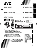 Предварительный просмотр 1 страницы JVC Arsenal KD-A305 Instruction Manual