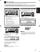 Предварительный просмотр 13 страницы JVC Audio/Video Control Receiver RX-5060S (Finnish) Instructions Manual