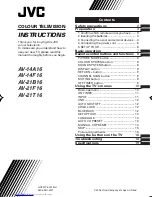 Предварительный просмотр 1 страницы JVC AV-14A16 Instructions Manual