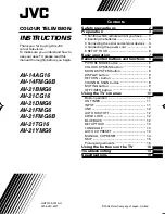 JVC AV-14AG16, AV-14FMG6B, AV-21BM Instructions Manual предпросмотр