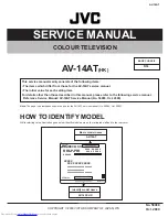 JVC AV-14AT Service Manual предпросмотр