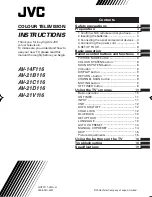 Preview for 1 page of JVC AV-14F116 Instructions Manual