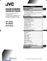 Предварительный просмотр 1 страницы JVC AV-14F43, AV-20N43, AV-21D43 Instructions Manual