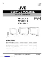 Предварительный просмотр 1 страницы JVC AV-14F43, AV-20N43, AV-21D43 Service Manual