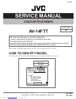 Preview for 1 page of JVC AV-14FTT Service Manual