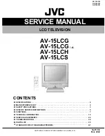 Preview for 1 page of JVC AV-15LCG Service Manual