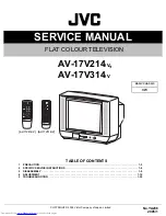 Предварительный просмотр 1 страницы JVC AV-17V214/V Service Manual