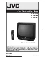 JVC AV-20420, AV-20421 User Manual preview