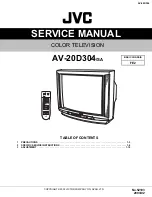 Предварительный просмотр 2 страницы JVC AV-20D304/SA Service Manual