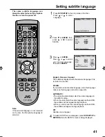 Предварительный просмотр 41 страницы JVC AV-20FD22 User Manual